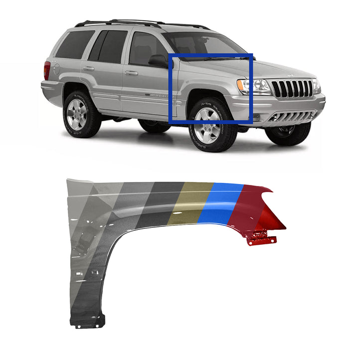 Jeep Grand Cherokee CAPA Certified Passenger Side Fender - CH1241211C