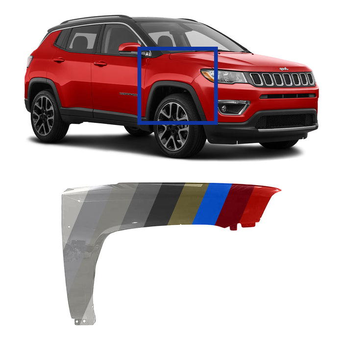 Jeep Compass CAPA Certified Passenger Side Fender - CH1241253C