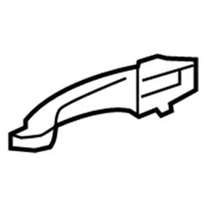 Front Passenger Side Exterior Door Handle image