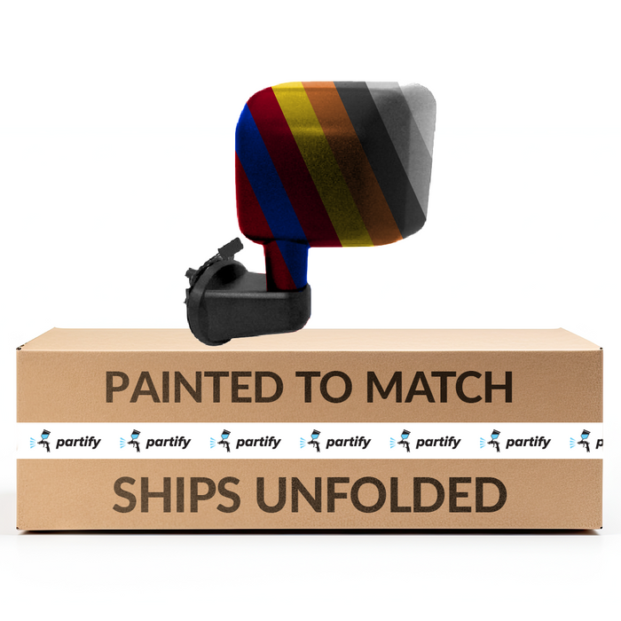 Jeep Wrangler/Wrangler JK Driver Side Door Mirror Power Heated Man-Folding Textured Assembly - CH1320390