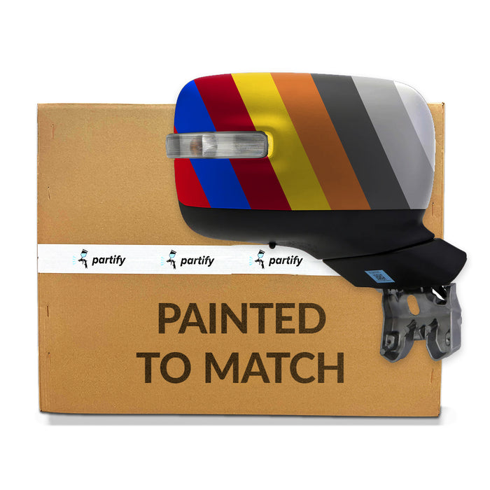 Jeep Renegade Passenger Side Door Mirror Heated W/O Blind Spot Detection W/Signal Temp Sensor Convex Textured Assembly - CH1321445