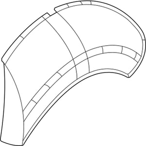 Rear Passenger Side Wheel Arch Molding image
