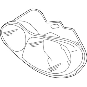 Passenger Side Headlight Lens Housing image