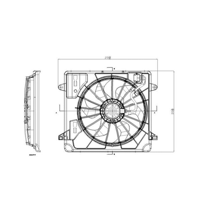 Jeep Wrangler Engine Cooling Fan Blade - CH3112110