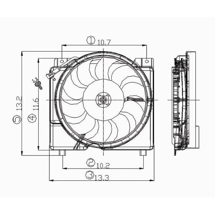 Jeep Cherokee Engine Cooling Fan Assembly Electric Fan Assembly 4L L6 - CH3115127