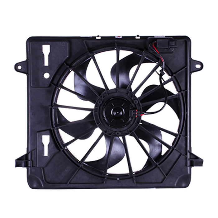 Jeep Wrangler Engine Cooling Fan Assembly Motor/Blade/Shroud Assembly - CH3115167