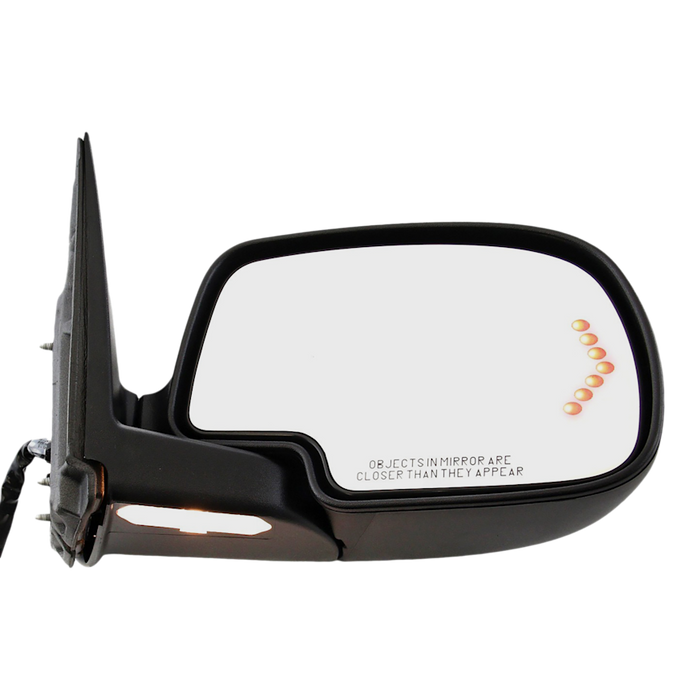 Cadillac Escalade/Chevrolet Avalanche/Silverado/Suburban/Tahoe/GMC Sierra/Yukon Passenger Side Door Mirror Heated W/Signal Lamps W/Memory W/P/Lamp Pwr-Fold Assembly - GM1321373