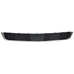 Cadillac Escalade Lower OEM Grille Textured Black With Chrome Frame With Collision Sensor - 23181987