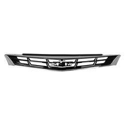 Chevrolet Cruze Hatchback Upper OEM Grille Painted Black With Lower Chrome Moulding/Rs Package Without Center Chrome Bar - 84189624