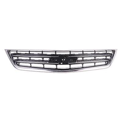 2014-2017 Chevrolet Impala Grille With Chrome Molding Matte Black Ltz Model Without Adaptive Cruise - GM1200717-Partify-Painted-Replacement-Body-Parts