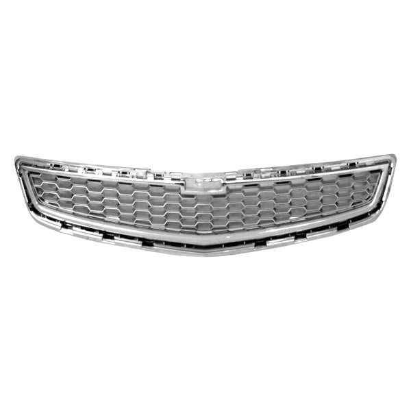 Chevrolet Malibu CAPA Certified Grille Center Ltz Model Silver-Gray With Chrome Moulding - GM1200649C