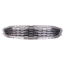 Chevrolet Malibu OEM Grille Center Matte Black With Chrome Bars/Chrome Surround - 84159846