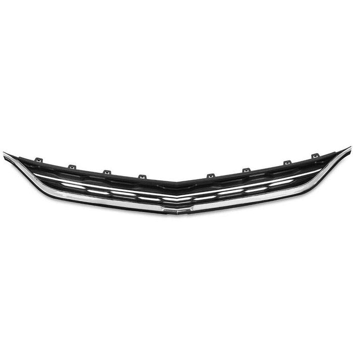 2016-2018 Chevrolet Malibu Upper Grille Black With Chrome Moulding Without Adaptive Cruise - GM1200730-Partify-Painted-Replacement-Body-Parts