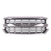 2016-2019 Chevrolet Pickup Chevy Silverado 1500 Grille Matte Dark Gray With Chrome Moulding - GM1200753-Partify-Painted-Replacement-Body-Parts