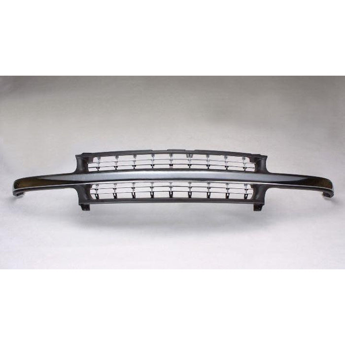 Chevrolet Pickup Chevy Silverado CAPA Certified Grille Chrome Black Exclude Heavy Model - GM1200424C