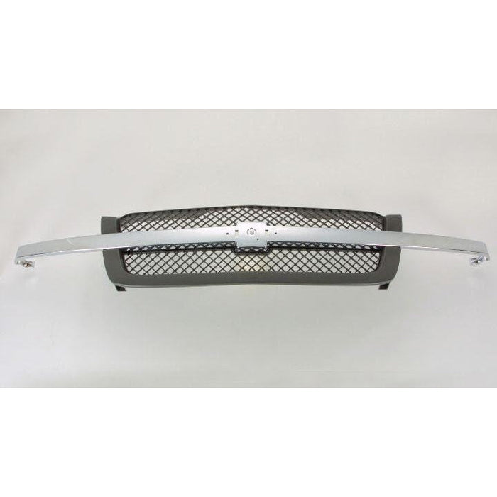 Chevrolet Pickup Chevy Silverado CAPA Certified Grille With Textured Frame/Chrome Center Bar Base/Ls/Lt Model - GM1200474C