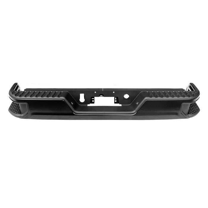 Chevrolet Silverado/GMC Sierra 1500 Single Exhaust CAPA Certified Rear Bumper Assembly Without BSD Without Hitch With Lic Lamps - GM1103208C