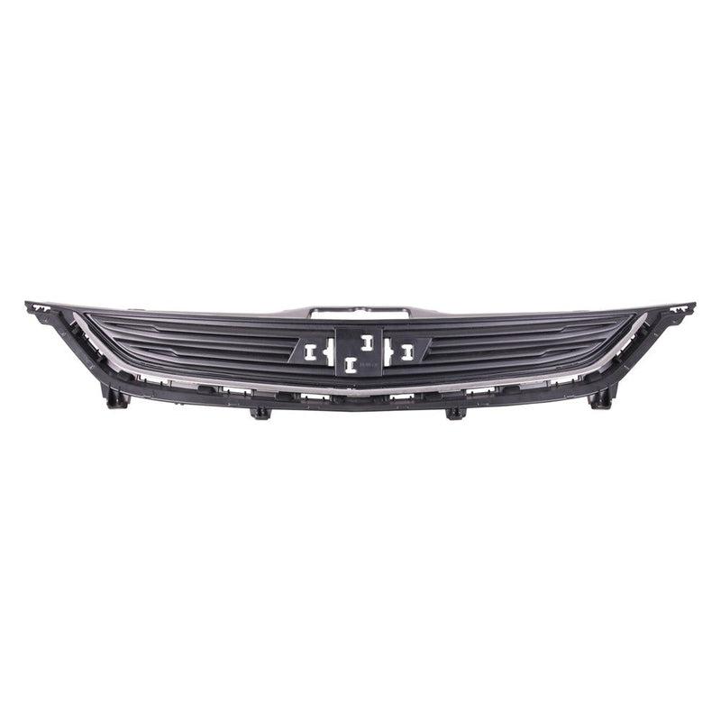 2017-2020 Chevrolet Sonic Hatchback Upper Grille Matte Black With Chrome Moulding Without Rs Package - GM1200736-Partify-Painted-Replacement-Body-Parts