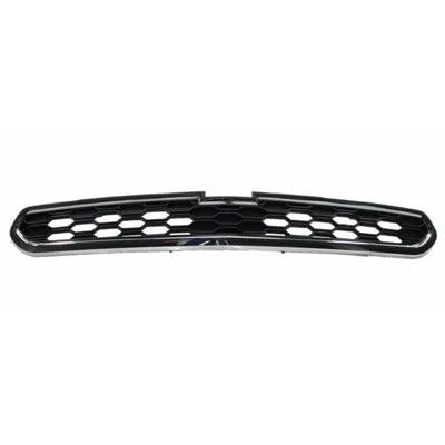 2013-2015 Chevrolet Spark Upper Grille Matte Black With Chrome Moulding With Fog Lamp Hole - GM1200660-Partify-Painted-Replacement-Body-Parts