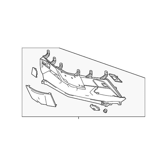 Chevrolet Tahoe/Chevrolet Suburban CAPA Certified Front Lower Bumper Without Sensor Holes - GM1015166C