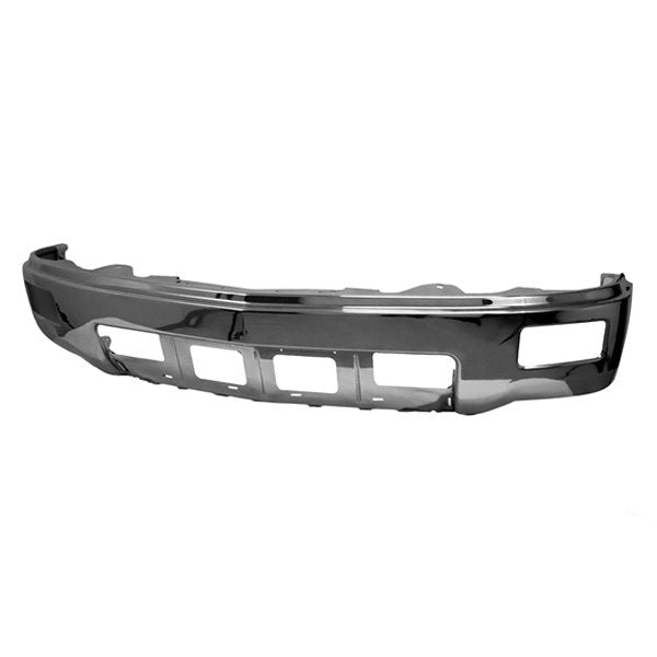 Chrome Chevrolet Silverado 1500 CAPA Certified Front Bumper Without Sensor Holes & Without Fog Light Holes - GM1002844C