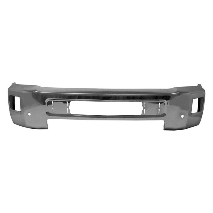 Chrome Chevrolet Silverado 2500/3500 CAPA Certified Front Bumper With Sensor Holes & With Fog Light Holes - GM1002850C