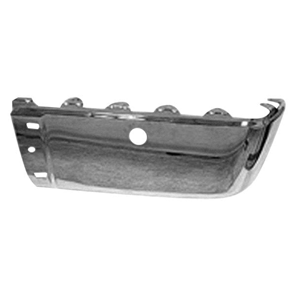 Chrome Chevrolet Silverado/GMC Sierra 1500/2500/3500/Base/Hybrid Passenger Side OEM Rear Bumper End With Sensor Holes - 15284306