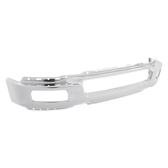 Chrome Ford F-150 CAPA Certified Front Bumper With Square Fog Light Holes - FO1002390C