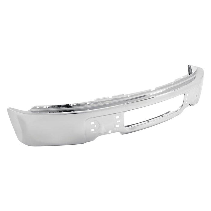 Chrome Ford F-150 CAPA Certified Front Bumper Without Fog Light Holes - FO1002412C