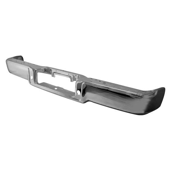 Chrome Ford F-150 Styleside CAPA Certified Rear Bumper Without Sensor Holes - FO1102349C