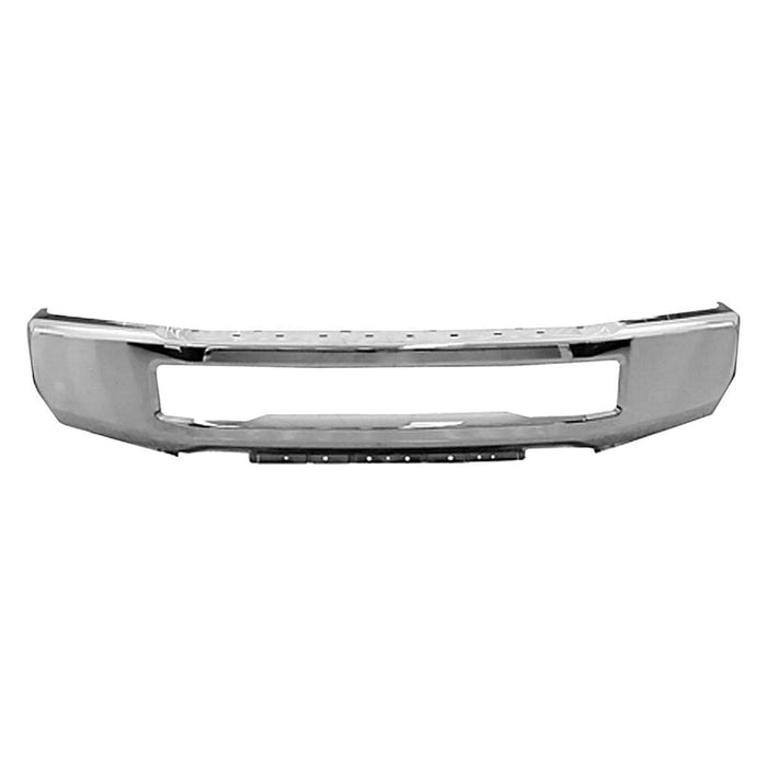 Chrome Ford F450/F550 OEM Front Bumper Without Fog Light Holes - HC3Z17757D