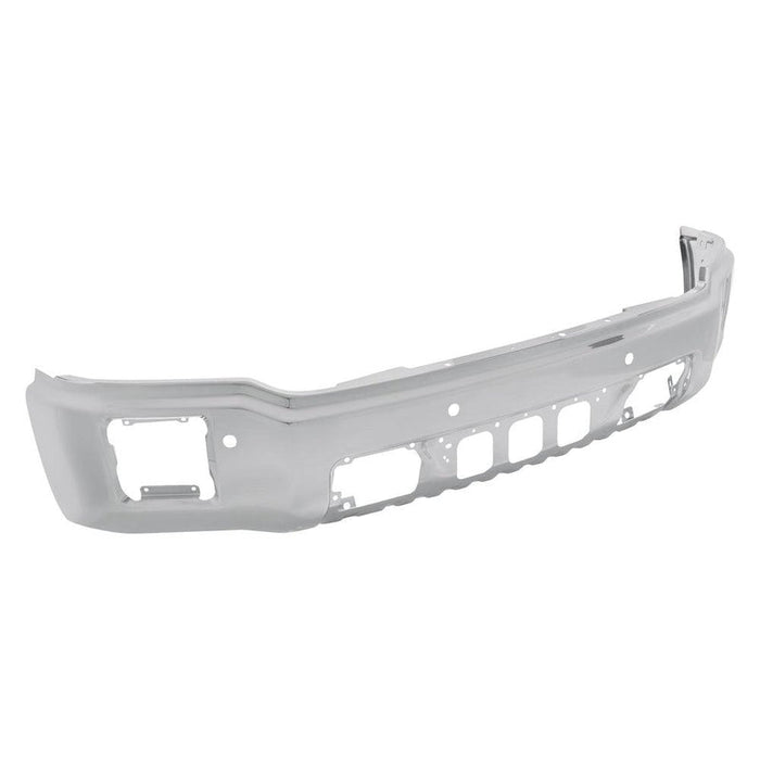 Chrome GMC Sierra 1500 CAPA Certified Front Bumper With Sensor Holes - GM1002847C