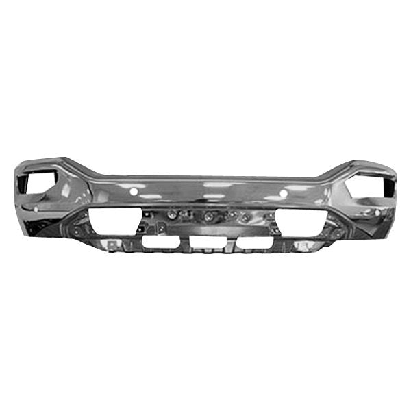 Chrome GMC Sierra 1500 CAPA Certified Front Bumper With Sensor Holes - GM1002866C