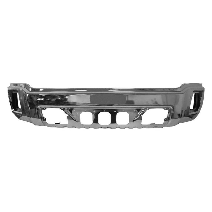 Chrome GMC Sierra 1500 CAPA Certified Front Bumper Without Sensor Holes - GM1002848C