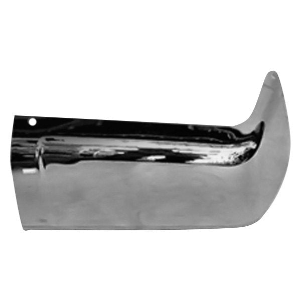 Chrome GMC Sierra/Chevrolet Silverado 1500/2500/3500/Base/Hybrid Driver Side OEM Rear Bumper End Without Sensor Holes - 15284307