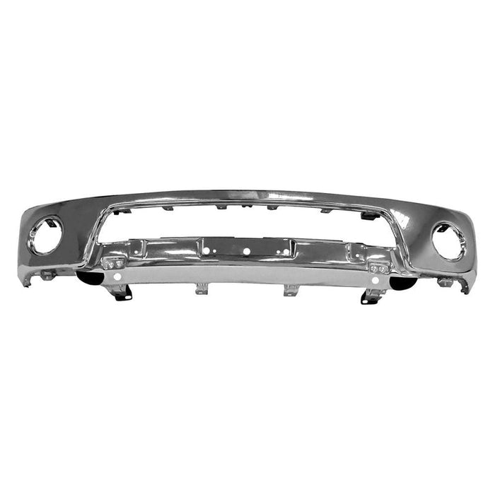 Chrome Nissan Frontier CAPA Certified Front Bumper With Fog Light Holes - NI1002143C