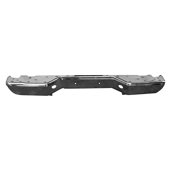 Chrome Nissan Frontier OEM Rear Bumper Without Sensor Holes - 850309BF0A