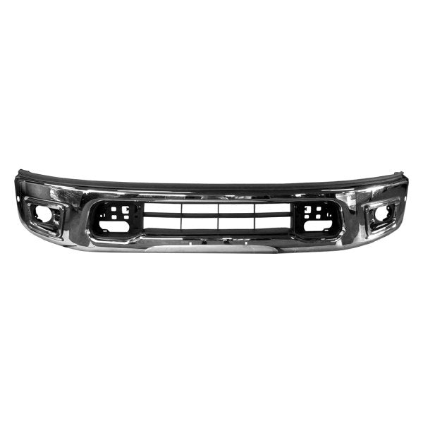 Chrome Nissan Titan CAPA Certified Front Bumper Assembly With Sensor Holes - NI1002154C