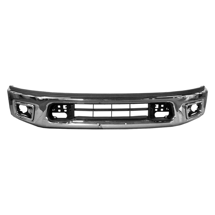 Chrome Nissan Titan CAPA Certified Front Bumper Assembly Without Sensor Holes - NI1002153C