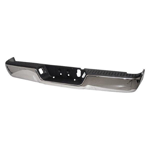 Chrome RAM 2500/3500 CAPA Certified Rear Bumper Assembly Without Park Assist Sensor Holes - CH1103128C