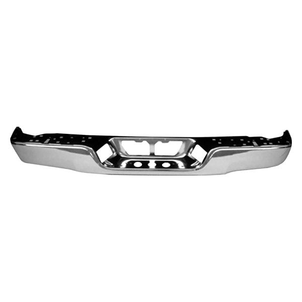 Chrome Toyota Tundra OEM Rear Bumper Without Rock Warrior Package & Without Sensor Holes - 521510C060