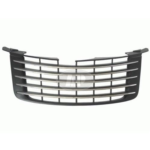 2006-2010 Chrysler Pt Cruiser Grille Primed Black With Chrome Moulding - CH1200292-Partify-Painted-Replacement-Body-Parts