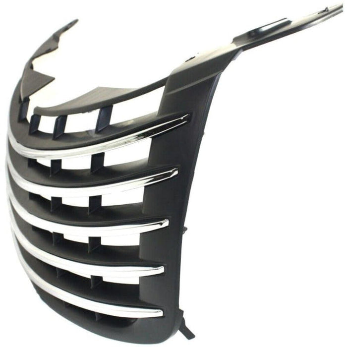 2006-2010 Chrysler Pt Cruiser Grille Primed Black With Chrome Moulding - CH1200292-Partify-Painted-Replacement-Body-Parts