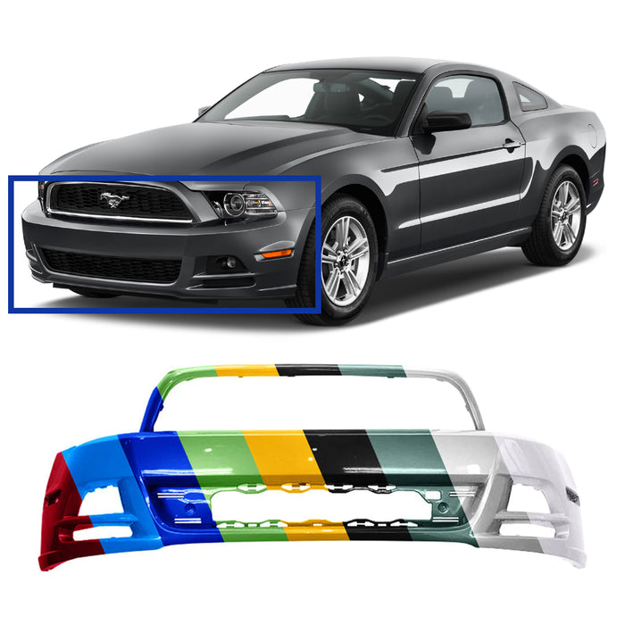 Ford Mustang Non Shelby GT500 CAPA Certified Front Bumper - FO1000670C