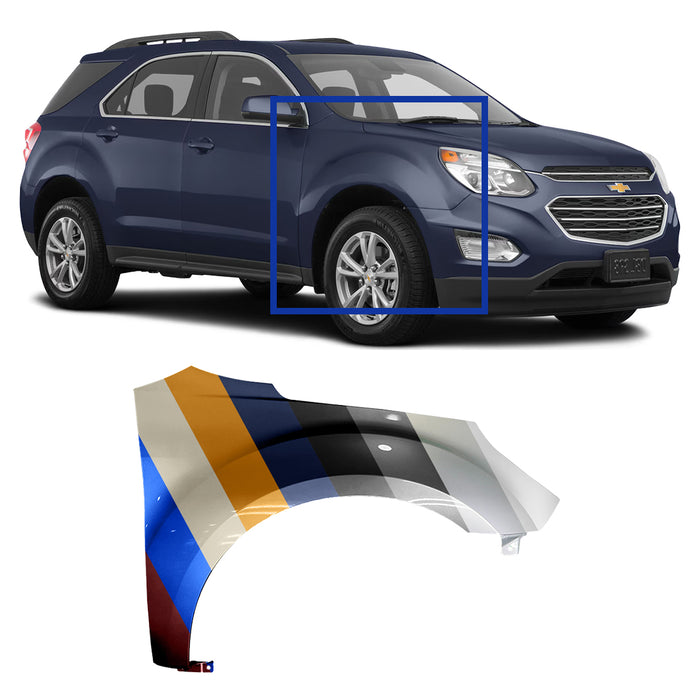 Chevrolet Equinox CAPA Certified Passenger Side Fender Without Side Light Hole - GM1241364C