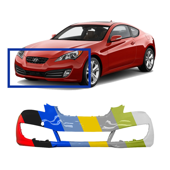 Hyundai Genesis Coupe CAPA Certified Front Bumper - HY1000180C