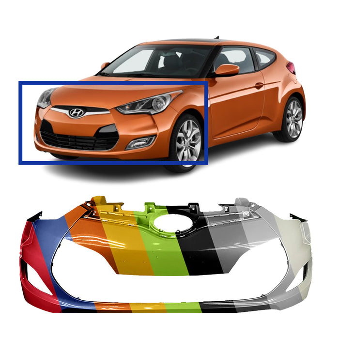 Hyundai Veloster CAPA Certified Front Bumper - HY1000189C