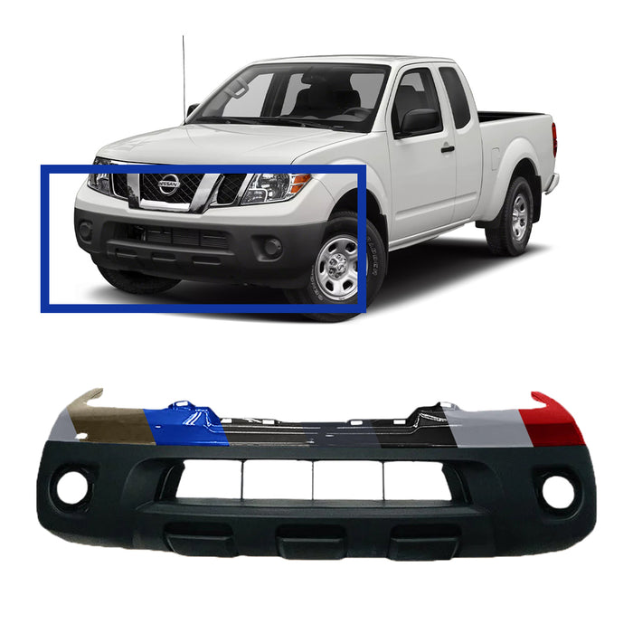 Nissan Frontier 2WD OEM Front Bumper (ONLY SMALL UPPER SECTION GETS PAINTED) - 62022ZL00B