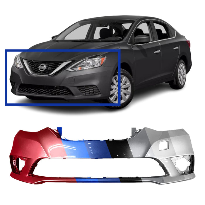 Nissan Sentra CAPA Certified Front Bumper - NI1000313C