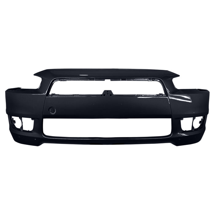 Mitsubishi Lancer CAPA Certified Front Bumper With Lower Spoiler Holes - MI1000319C